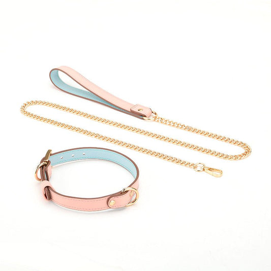 Vegan collar met leiband (3 verschillende uitvoeringen) - SM - speeltjes