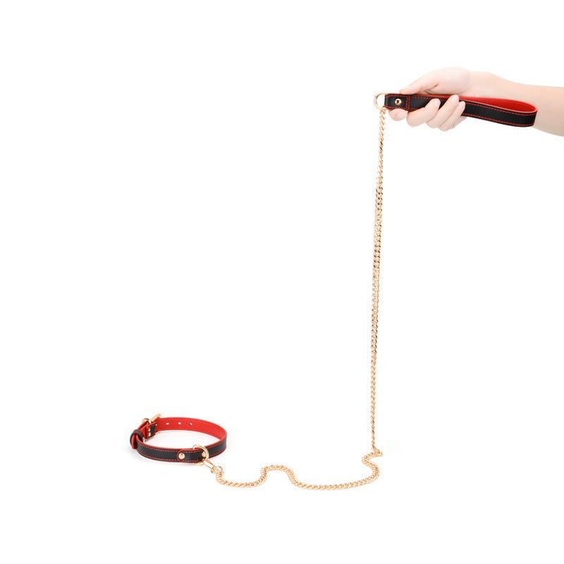 Vegan collar met leiband (3 verschillende uitvoeringen) - SM - speeltjes