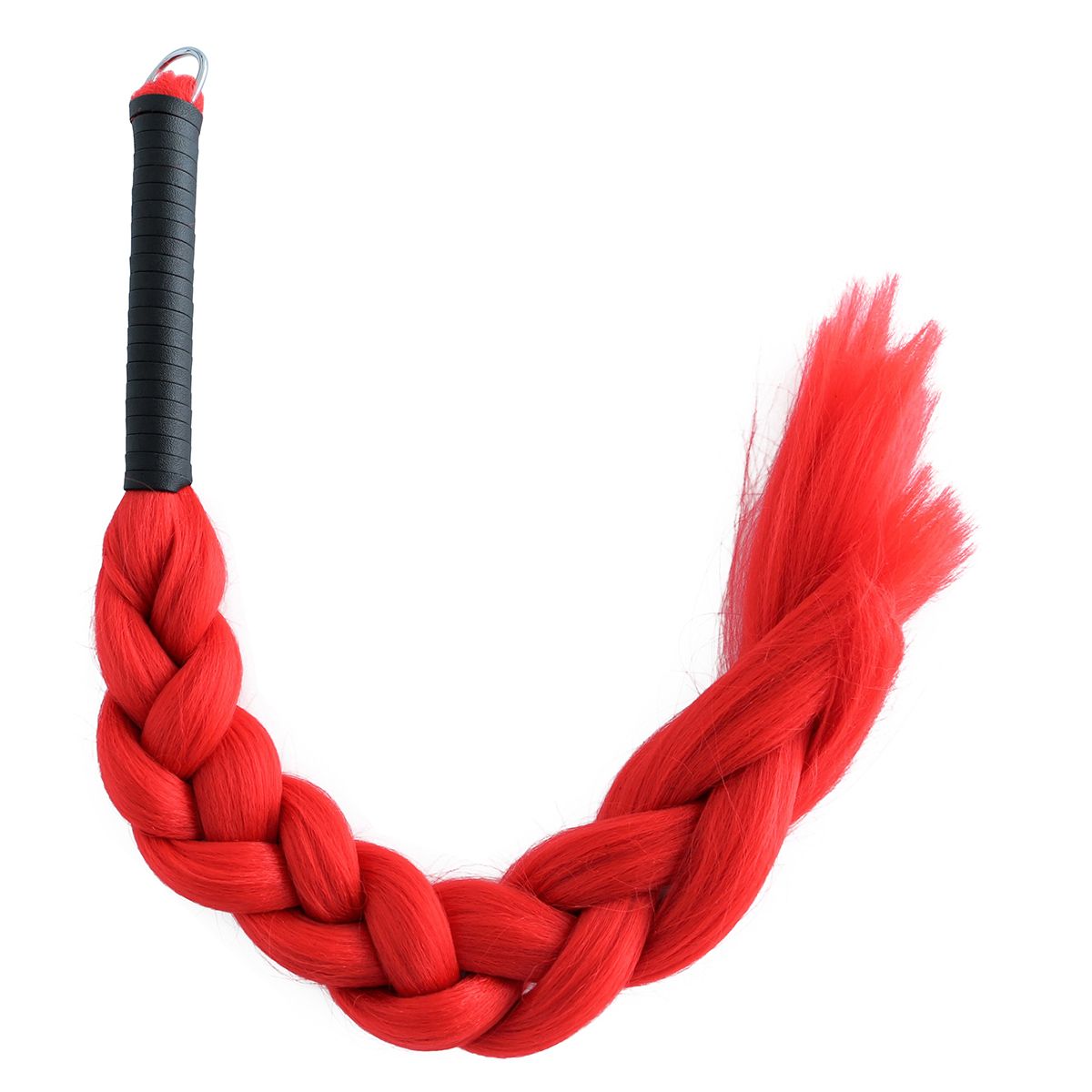 Vegan kunst haren zweep/flogger Rood - SM - speeltjes
