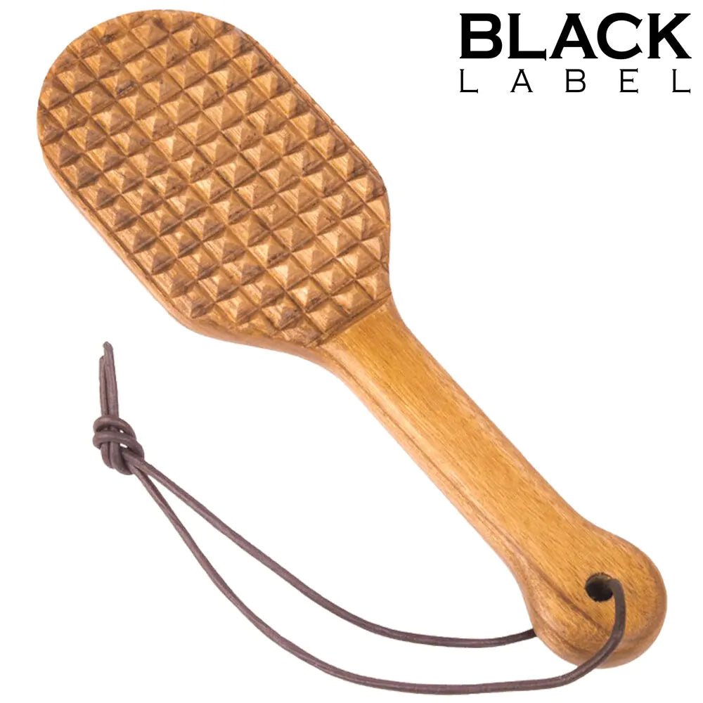 Wooden Meat Tenderizer – Houten Paddle met Piramidepunten - Houten Spanking Paddle - SM-speeltjes