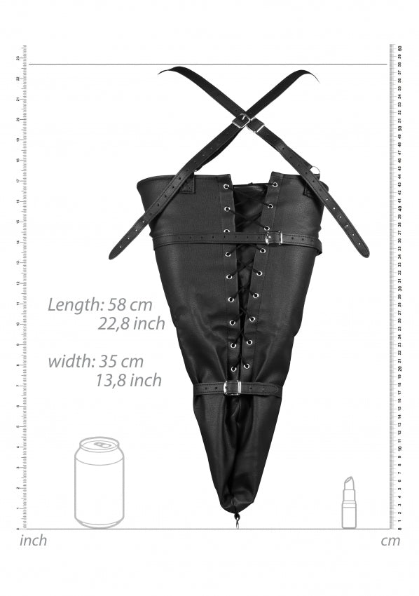 Xtreme lace - up full sleeve arm restraint - SM - speeltjes