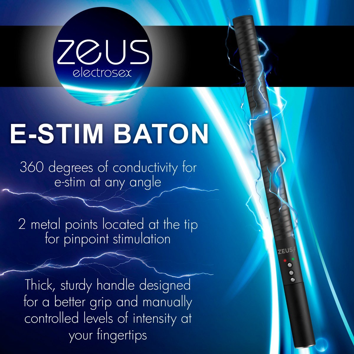 Zeus E - stim electro baton - SM - speeltjes