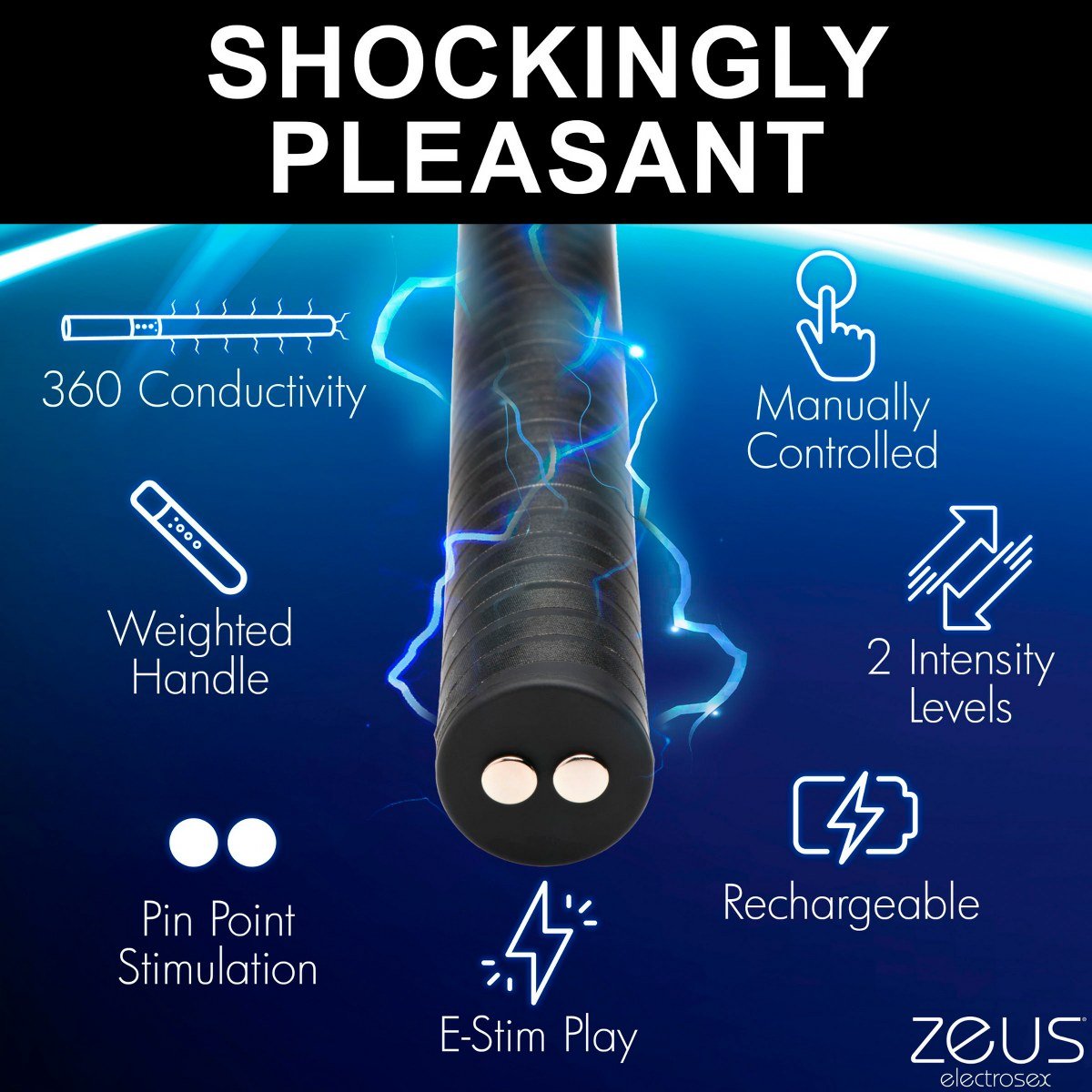 Zeus E - stim electro baton - SM - speeltjes