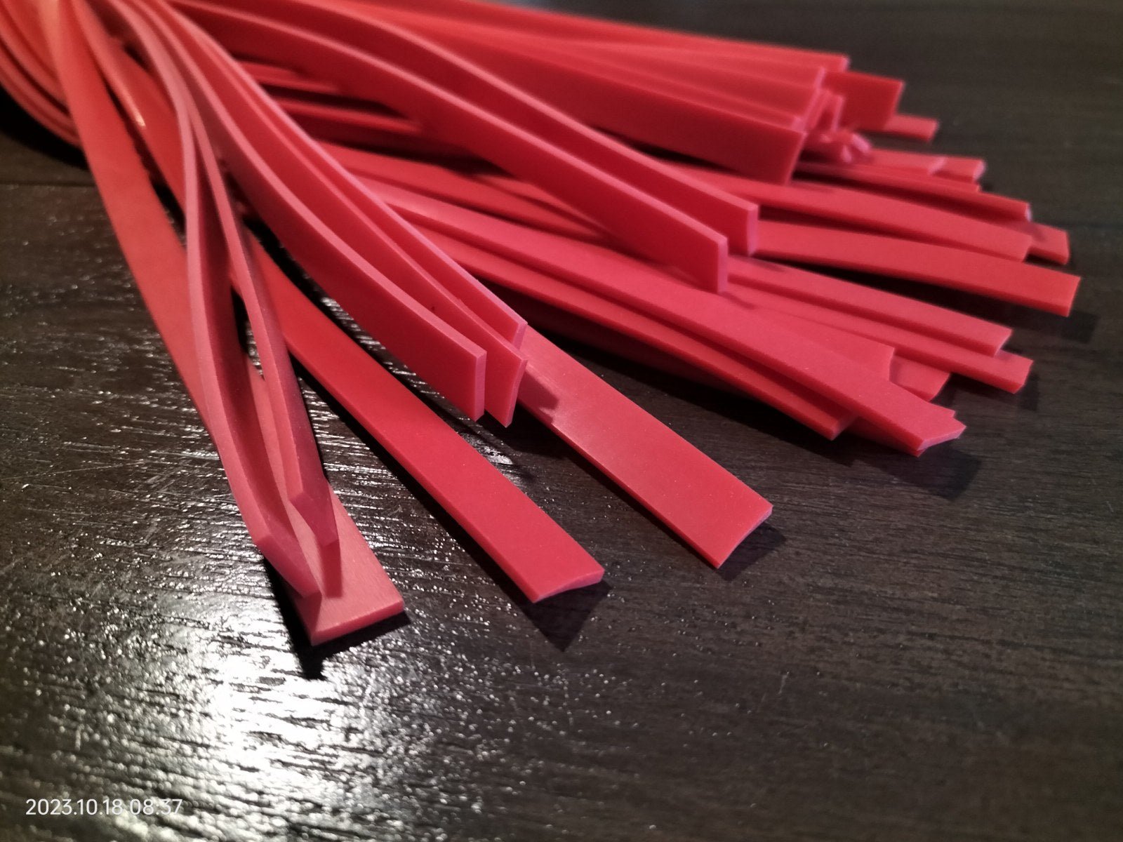 Zware oranje silicone flogger - SM - speeltjes