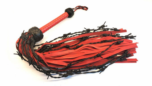 Zware Prikkeldraad Flogger 70cm - Impact Play Zweep BDSM Toy 600g - BDSM - SM - speeltjes