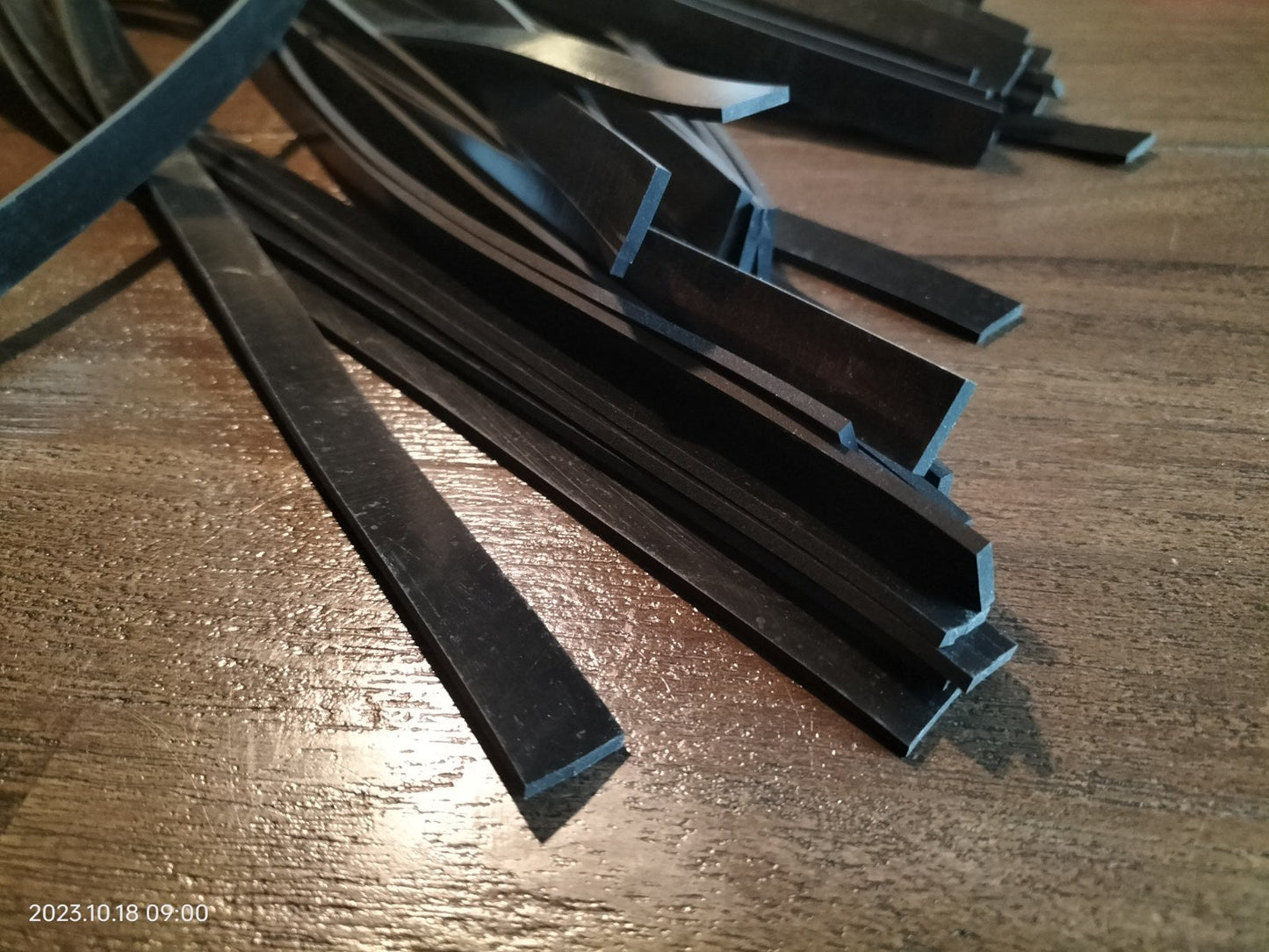 Zware zwarte silicone flogger - SM - speeltjes