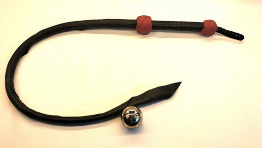 Zwart Rode Dragon Tail 120cm - Leren BDSM Zweep Heavy Impact Toy - Impact Play - SM - speeltjes