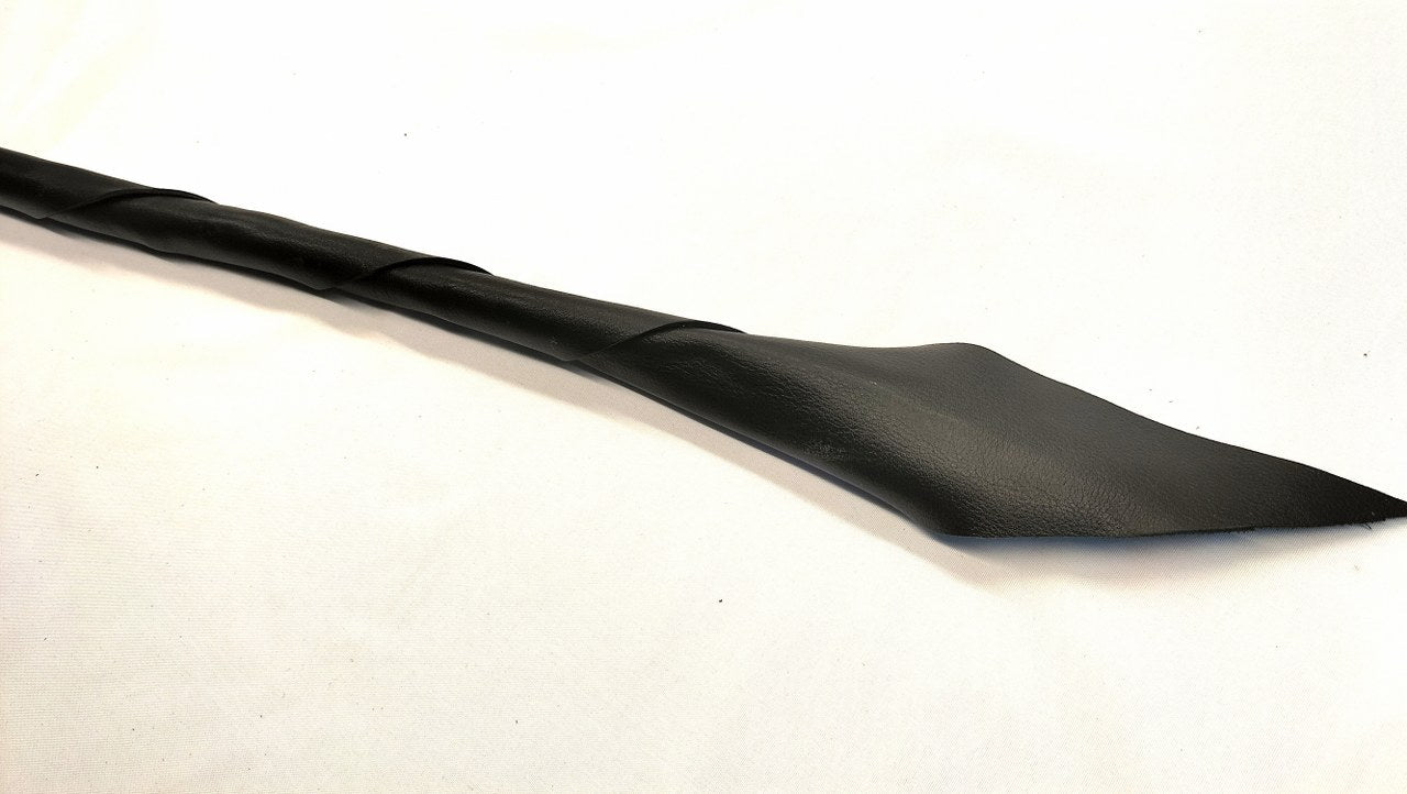 Zwart Rode Dragon Tail 120cm - Leren BDSM Zweep Heavy Impact Toy - Impact Play - SM - speeltjes