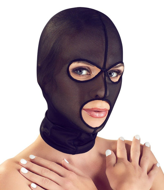 Zwart transparant hoofdmasker bad kitty - SM - speeltjes