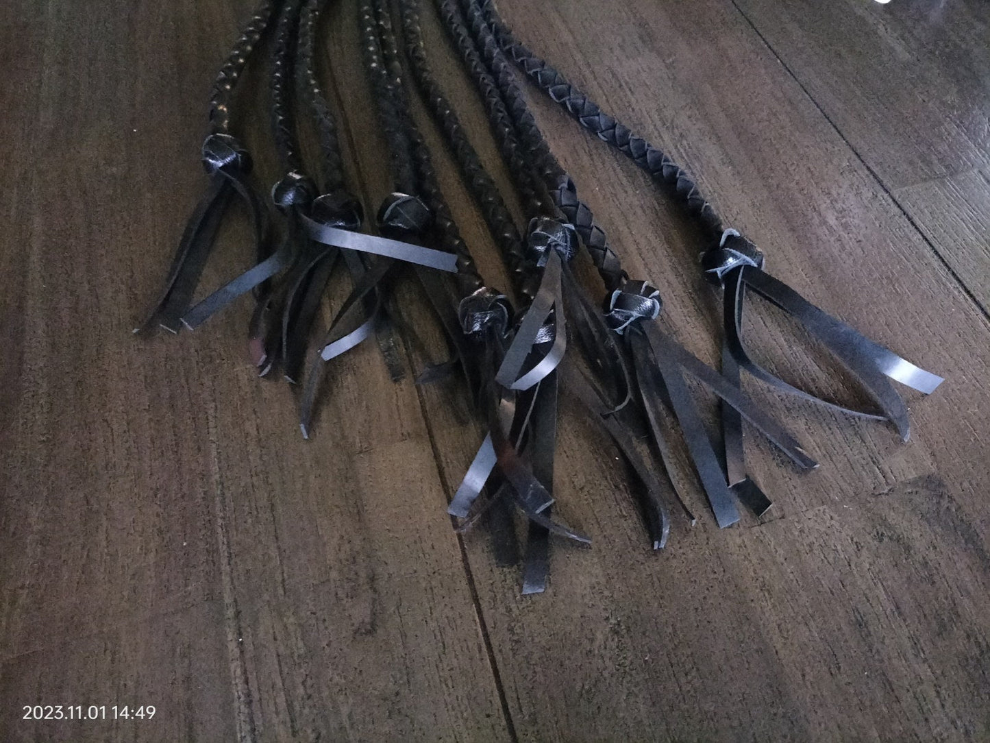 Zwarte silicone nine tail - SM - speeltjes