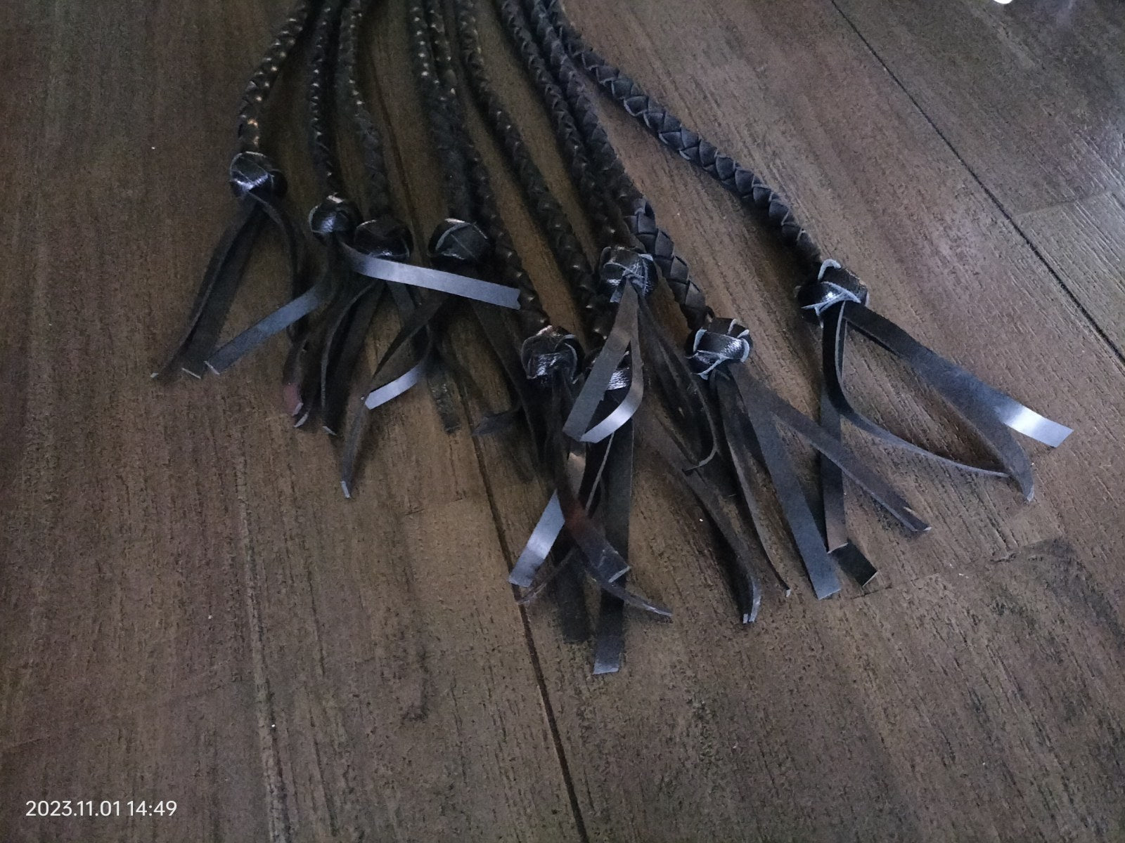 Zwarte silicone nine tail - SM - speeltjes