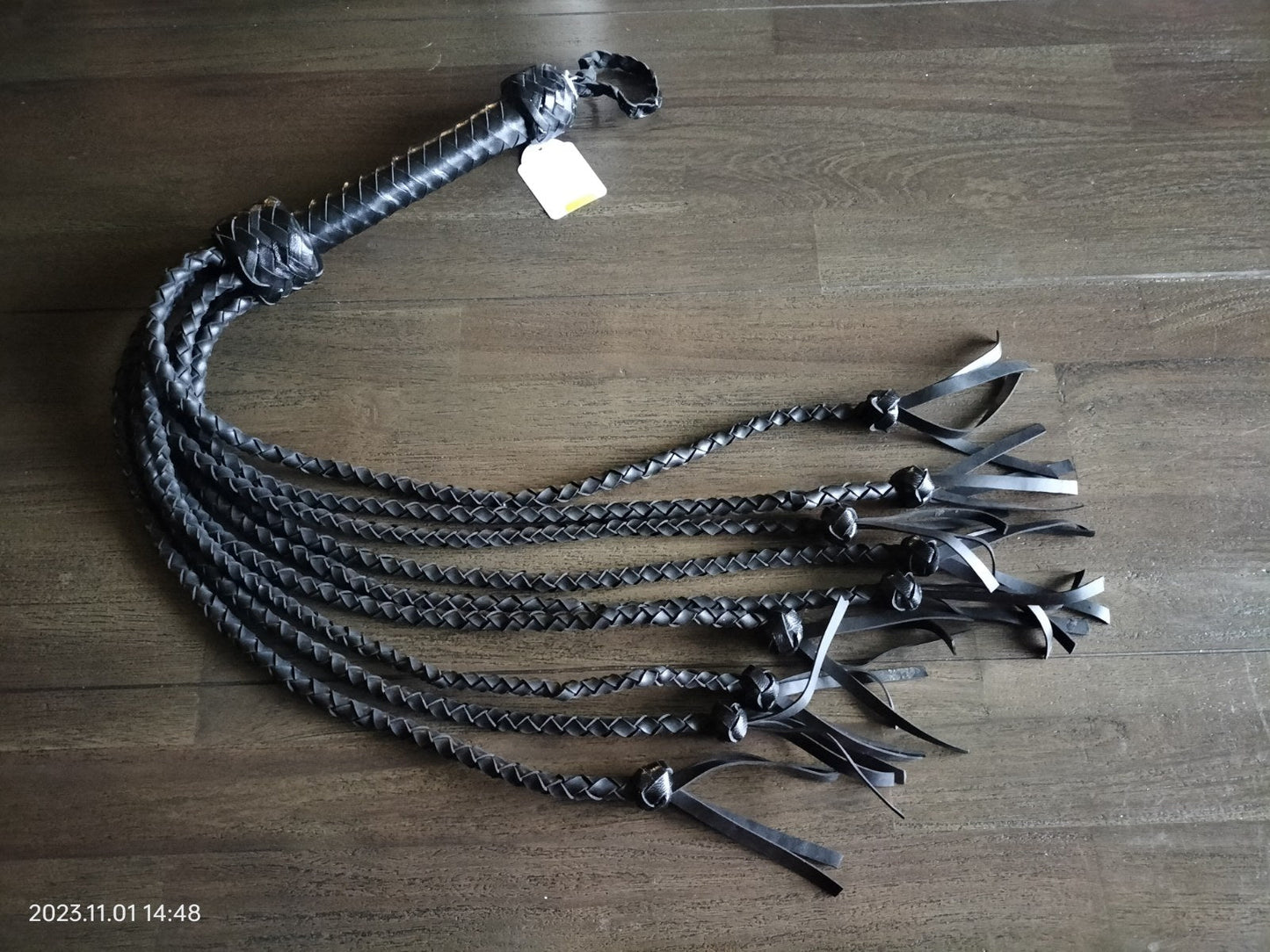 Zwarte silicone nine tail - SM - speeltjes