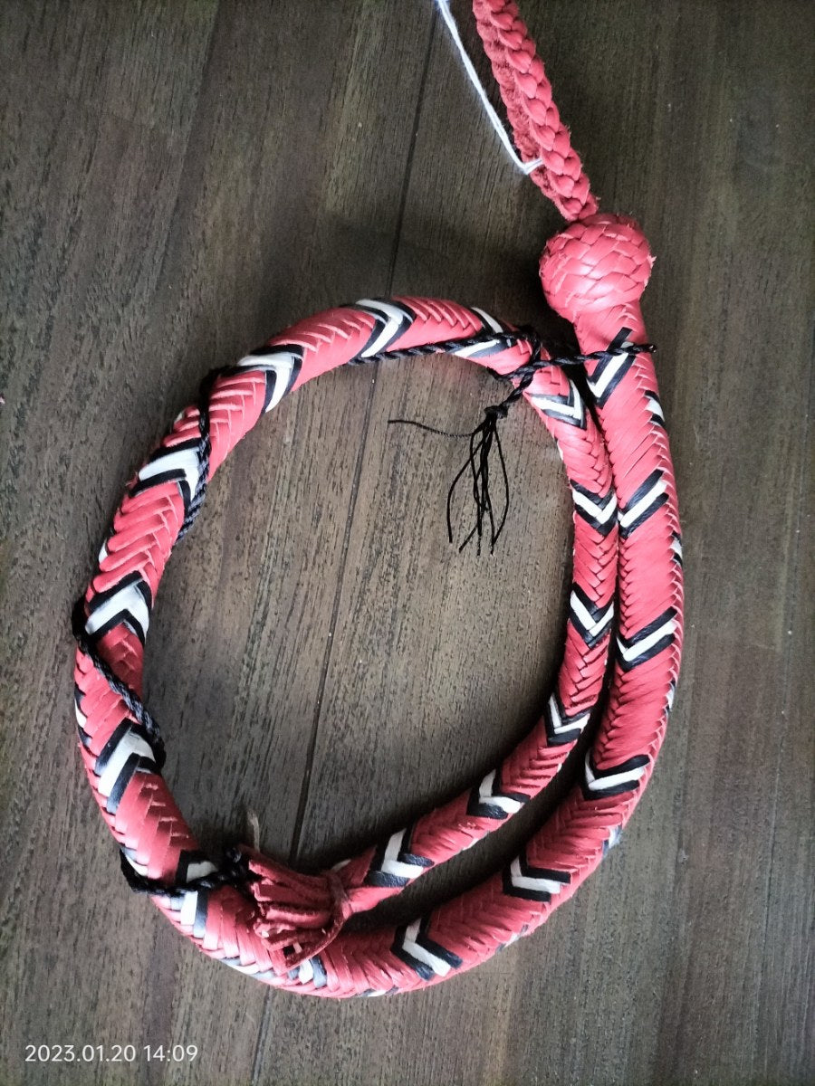 Snakewhip 3 foot rood/zwart/wit