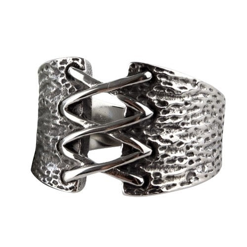 Bague corset en acier inoxydable taille 53