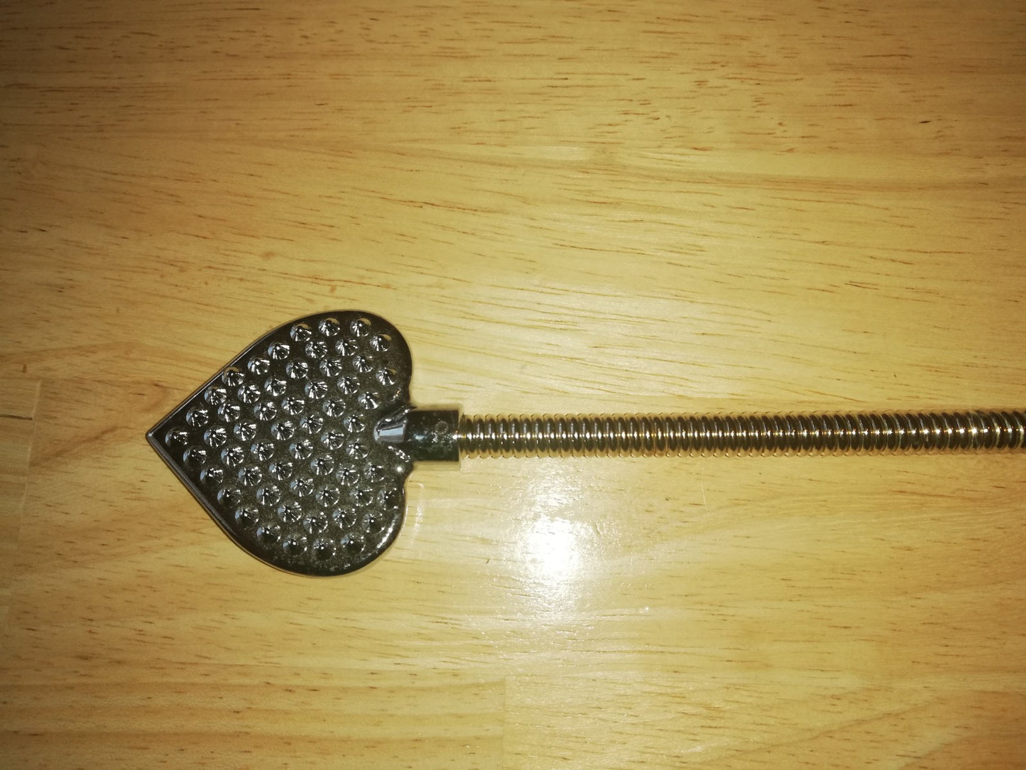 Metal paddle with spring