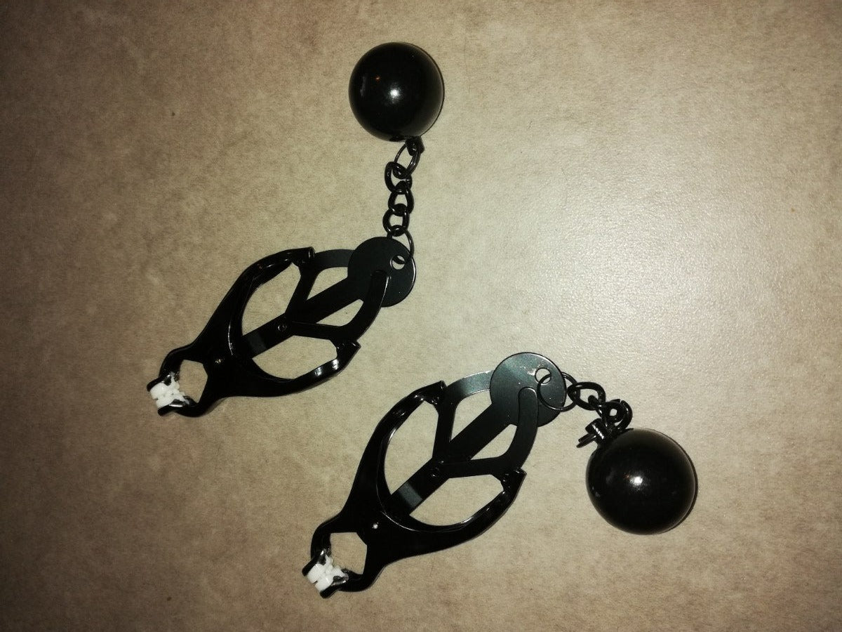 Clover black clamps with weights