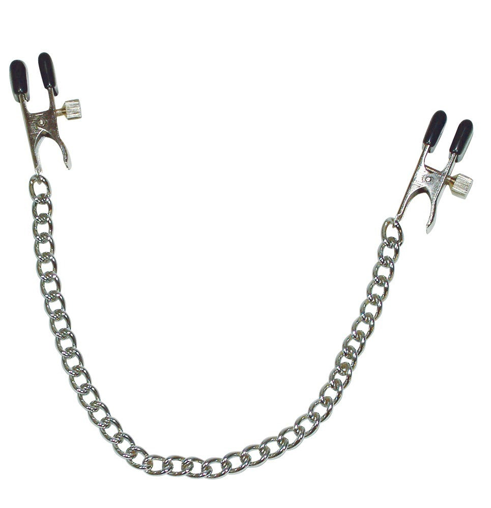 Pinces à tétons avec chaîne en métal
