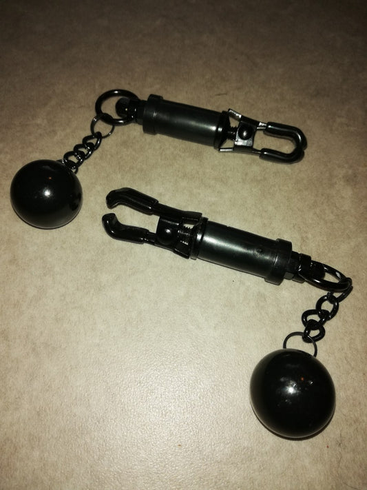 Tom of Finland Nipple clamps with weights
