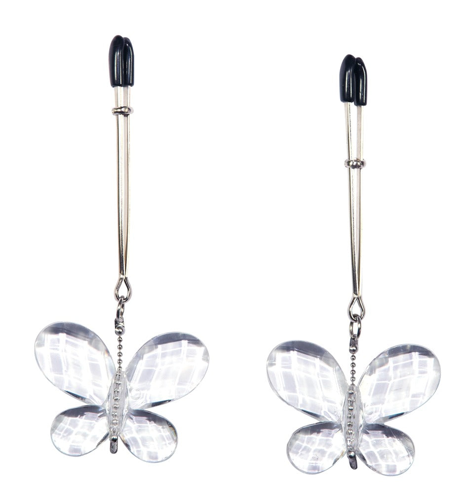 Nipple clamps with butterfly