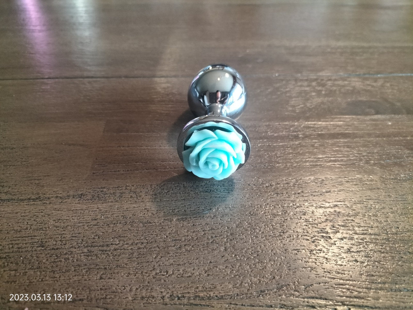 Butt plug with green rose size S