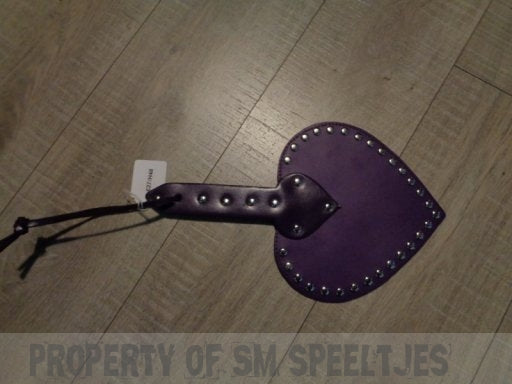 Heart paddle purple