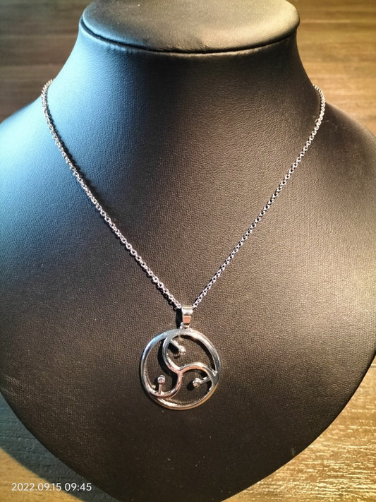 Necklace with open BDSM logo