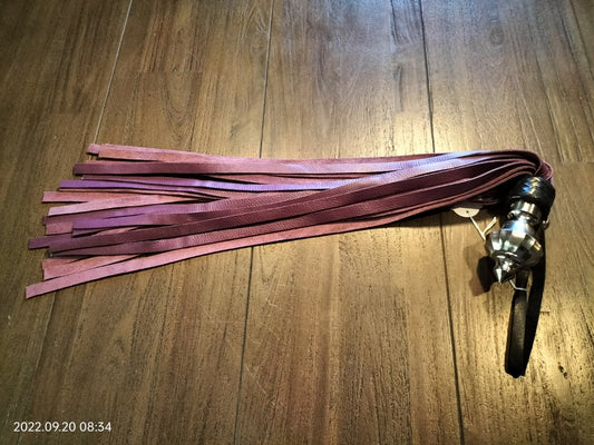 Purple flogger with metal handle