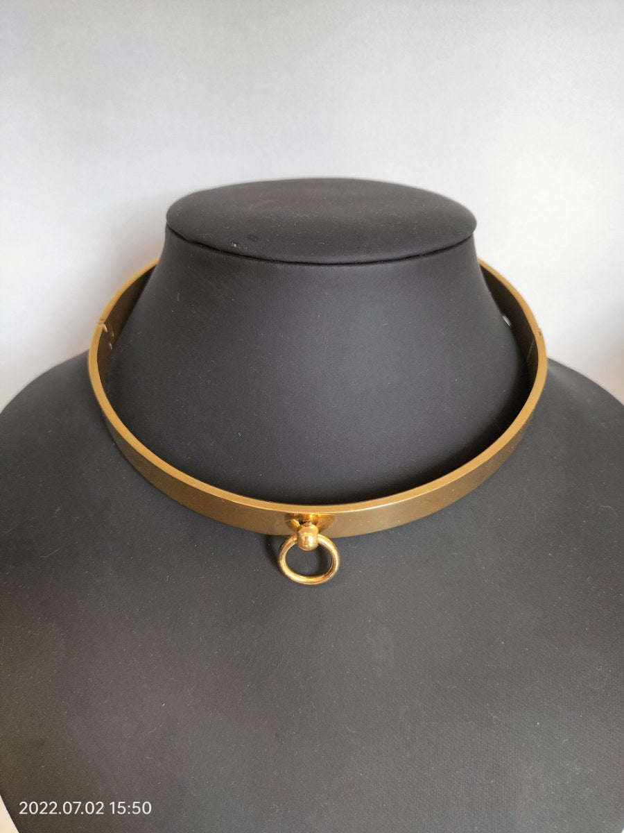 RVS goudkleurig gecoate collar 98 mm