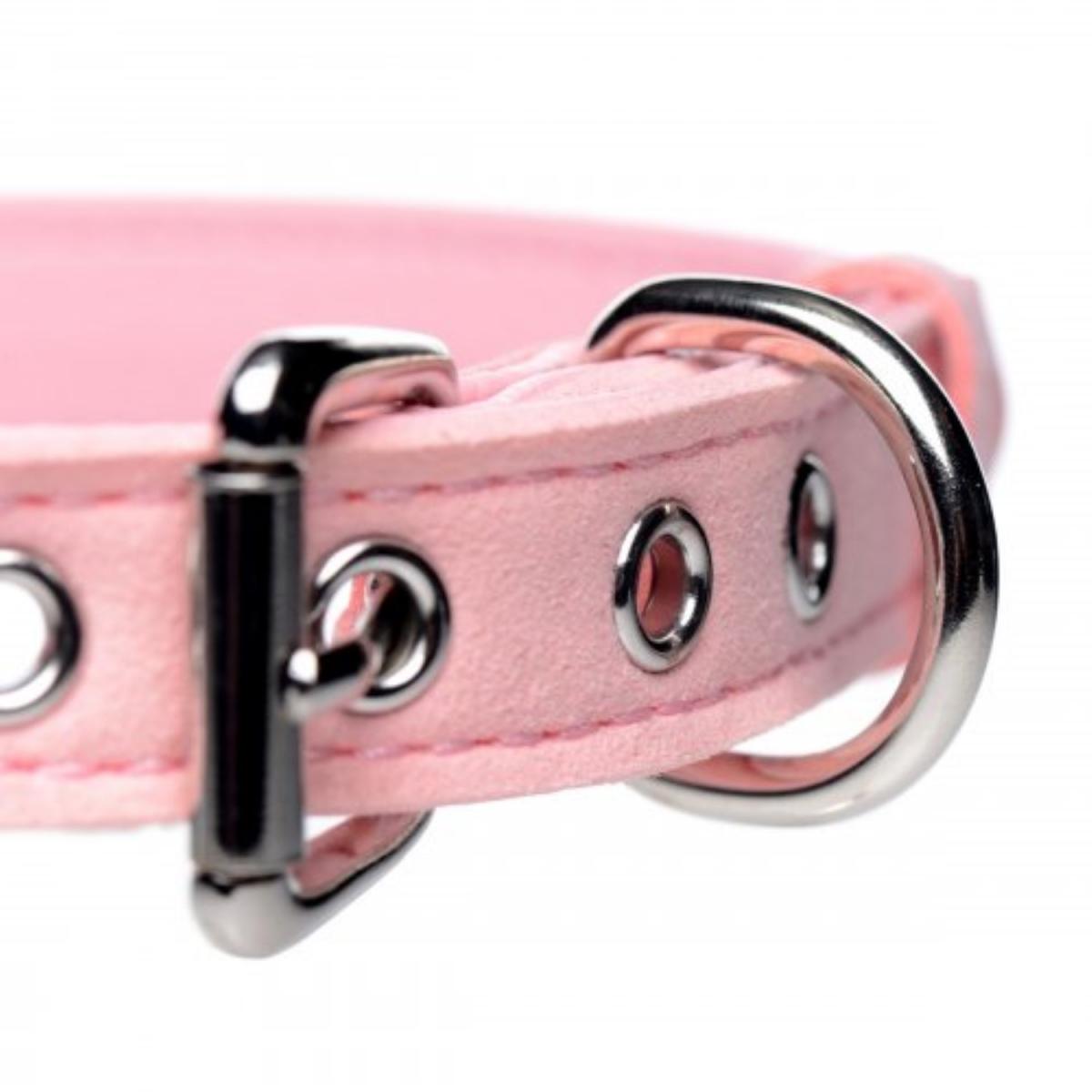 Vegan collar pink with bell
