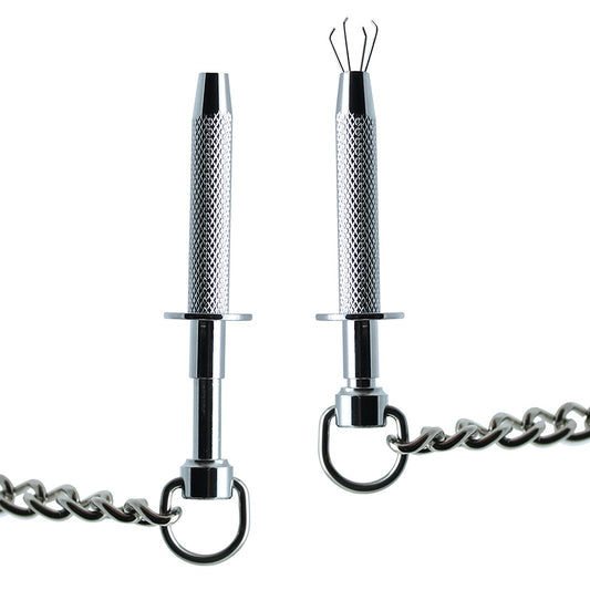 Gripper nipple clamps