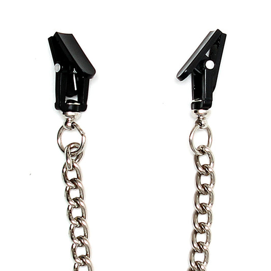 Black ABS clamps with chain in between