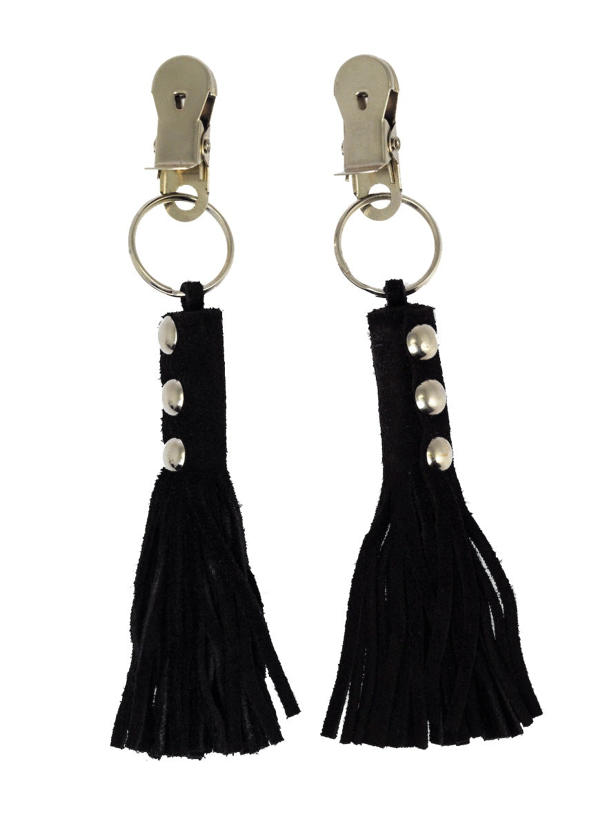 Nipple clamps with whips ( black )
