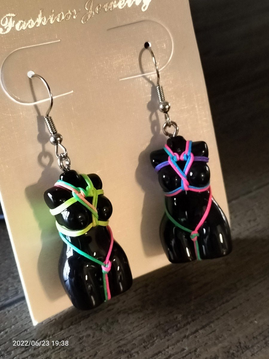 Bondage oorbellen multi kleur - SM - speeltjes