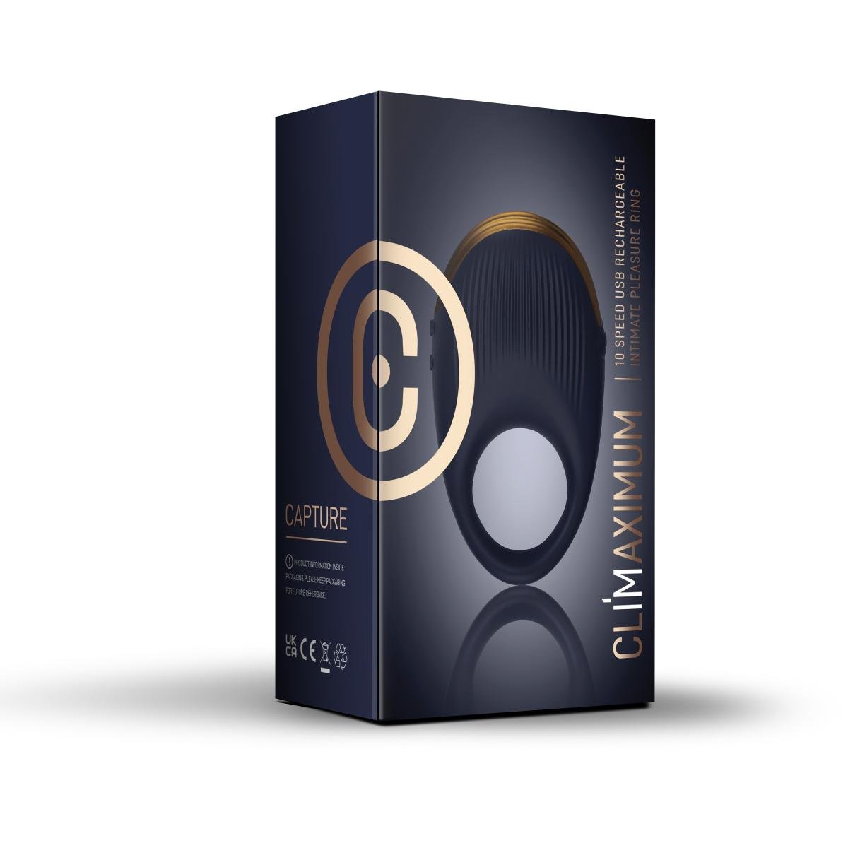 Capture vibrerende siliconen cockring - SM - speeltjes