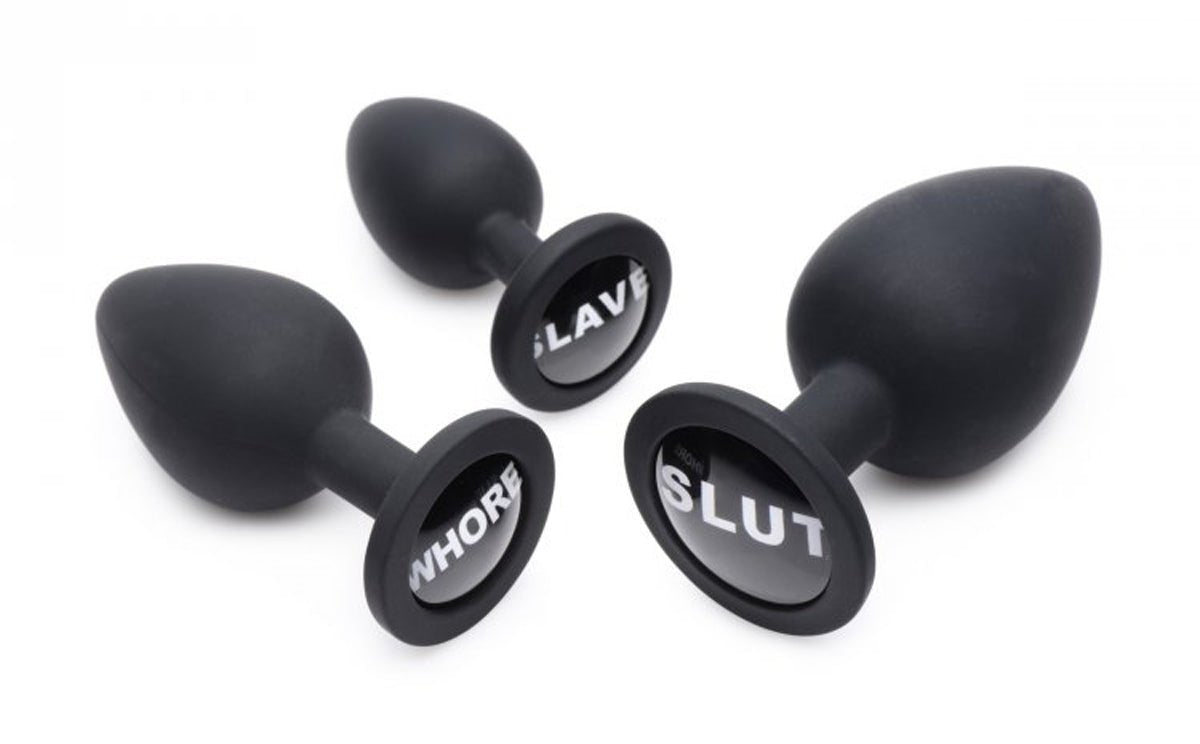 Dirty word buttplug set - SM - speeltjes