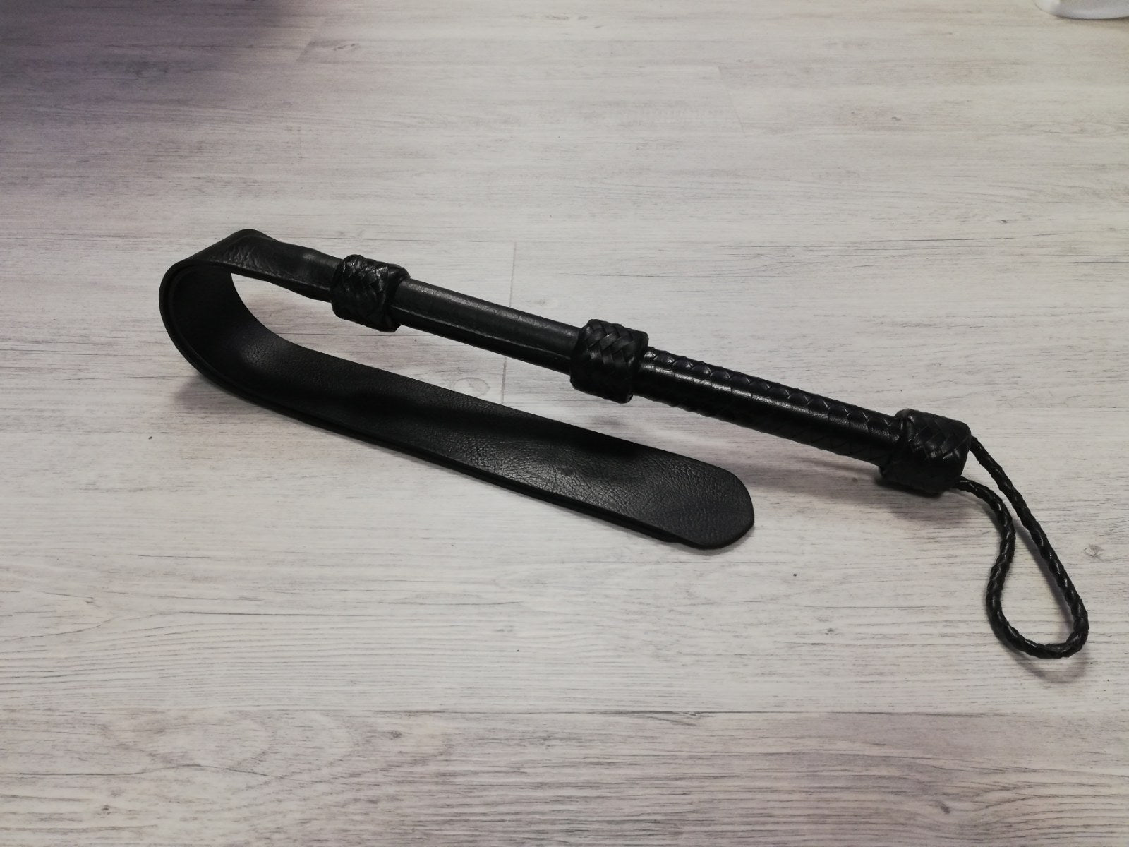 Dubbele lederen flap - SM - speeltjes