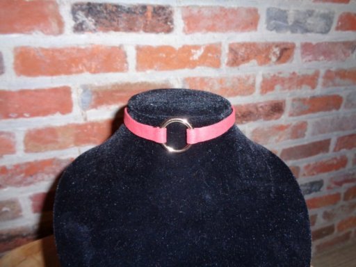 Fluwelen daily collar terra - SM - speeltjes