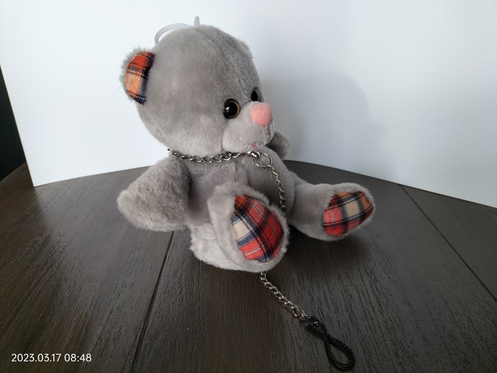 Kinky bear grijs 15 cm hoog - SM - speeltjes