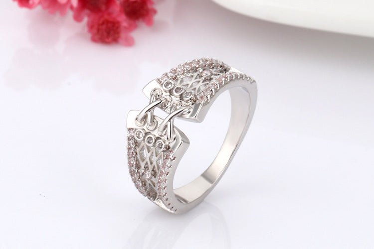 Korset ring zilverkleurig (diverse maten) - SM - speeltjes