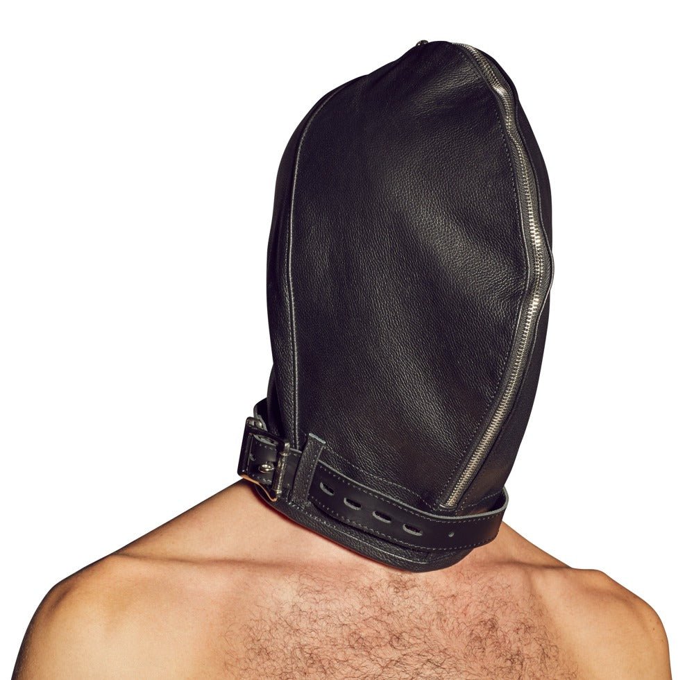 Lederen dubbel masker - SM - speeltjes