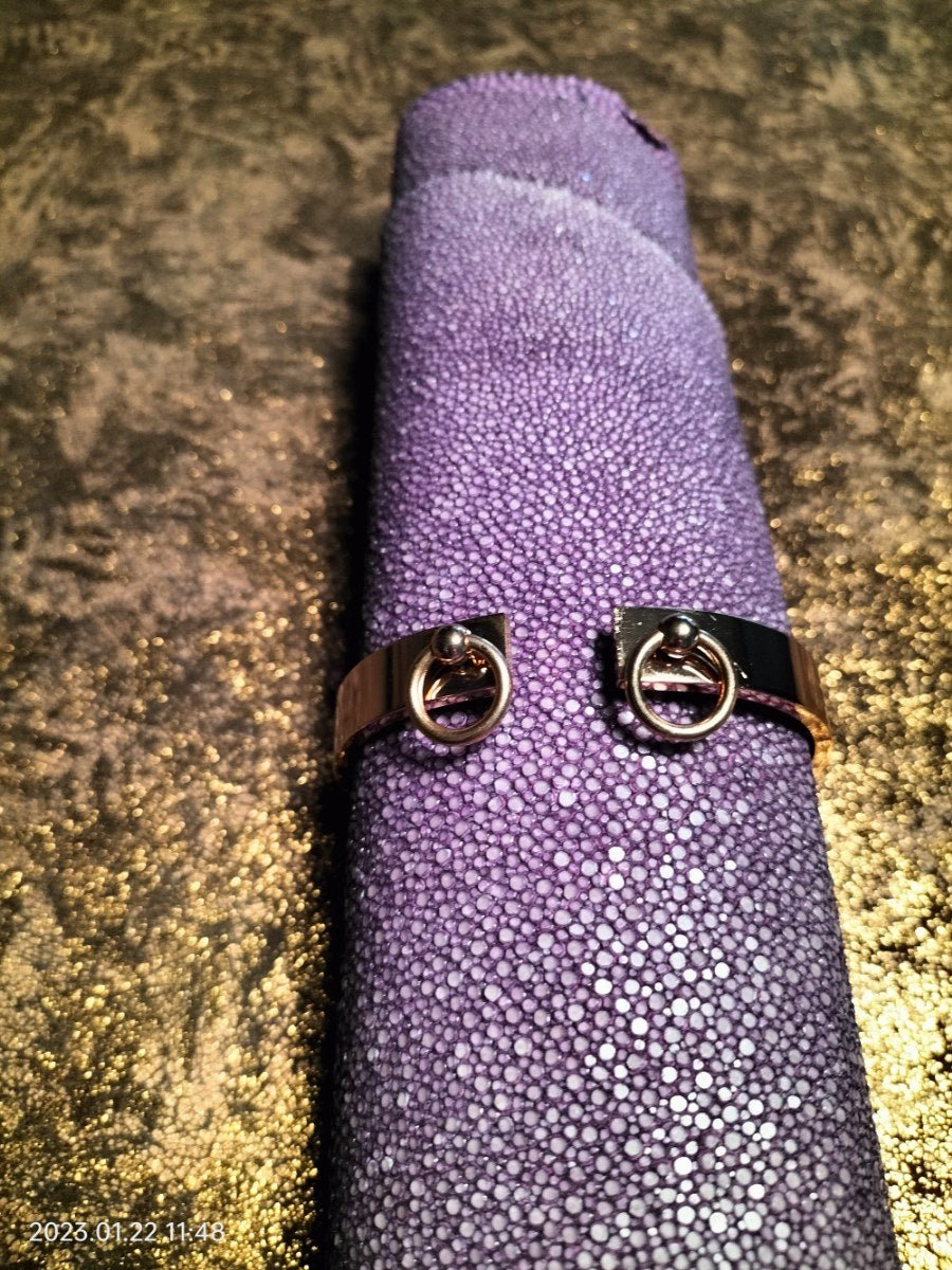 Open armband O - ringen rosé goudkleurig - SM - speeltjes