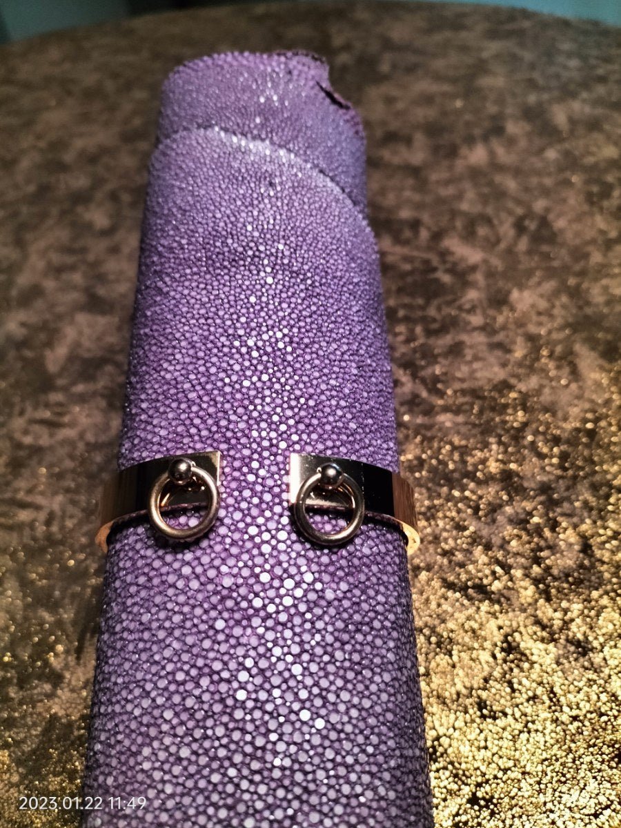 Open armband O - ringen rosé goudkleurig - SM - speeltjes