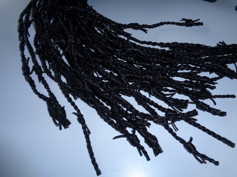 prikkeldraad zweep zwart - SM - speeltjes