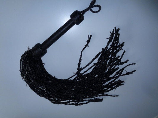 prikkeldraad zweep zwart - SM - speeltjes