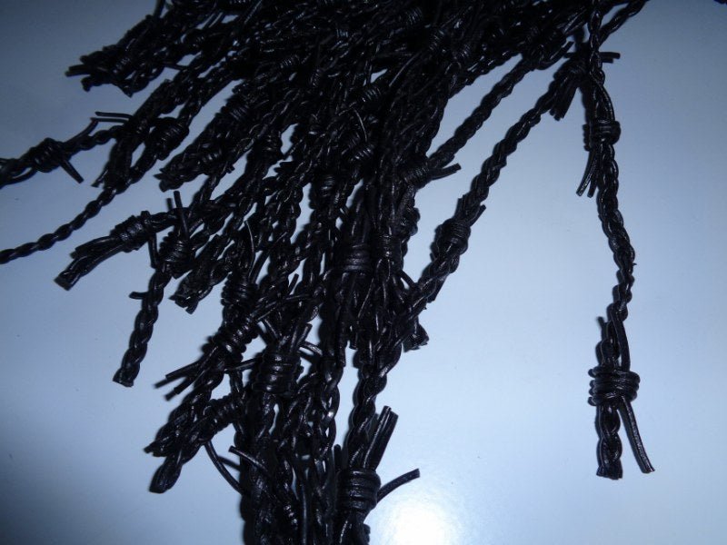 prikkeldraad zweep zwart - SM - speeltjes