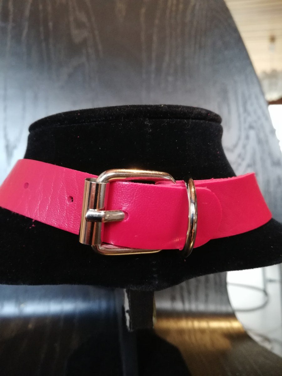 Rode Collar met Ketting en Ring - SM - speeltjes
