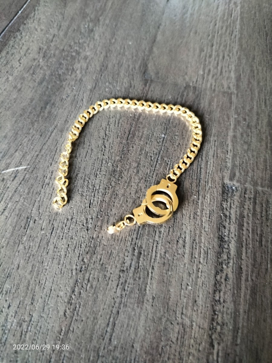 RVS goudkleurige dames armband - SM - speeltjes