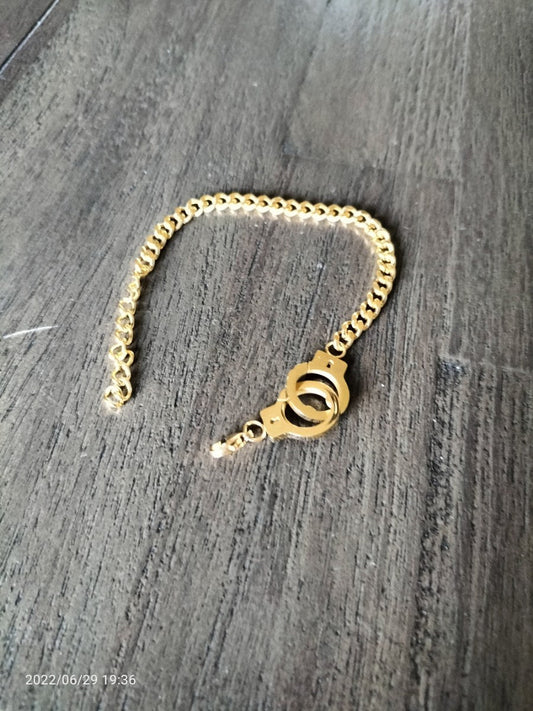 RVS goudkleurige dames armband - SM - speeltjes