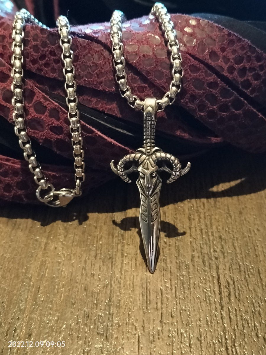 RVS Knife play hanger zilverkleurig - SM - speeltjes