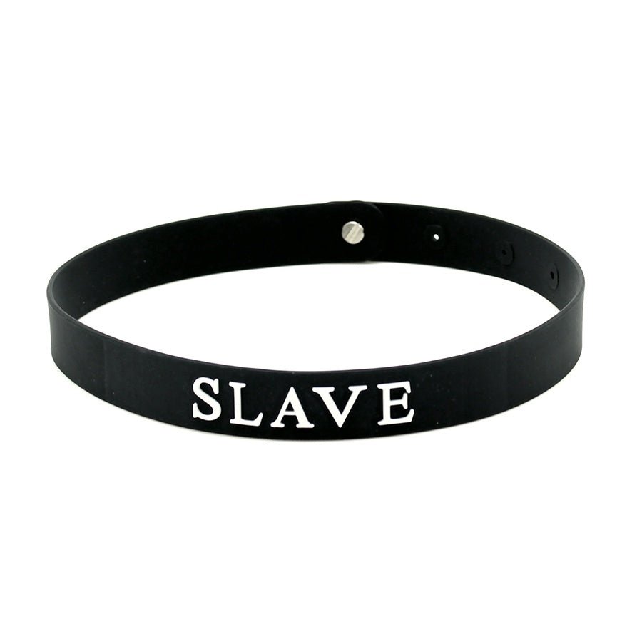 Silicone collar SLAVE - SM - speeltjes
